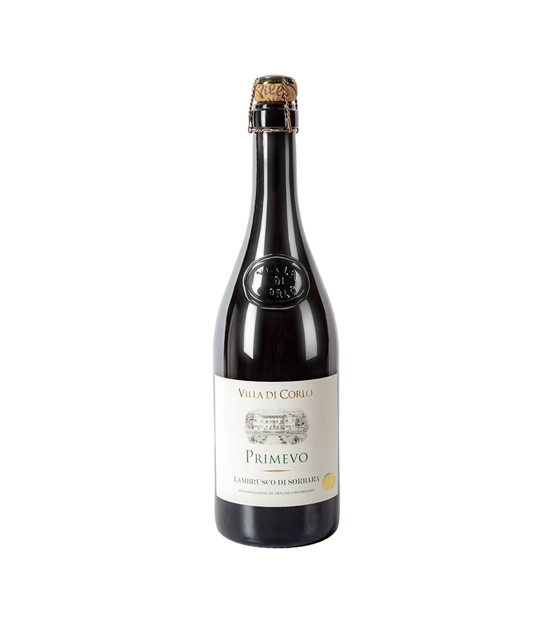 PRIMEVO - LAMBRUSCO DI SORBARA D.O.C. Villa di corlo