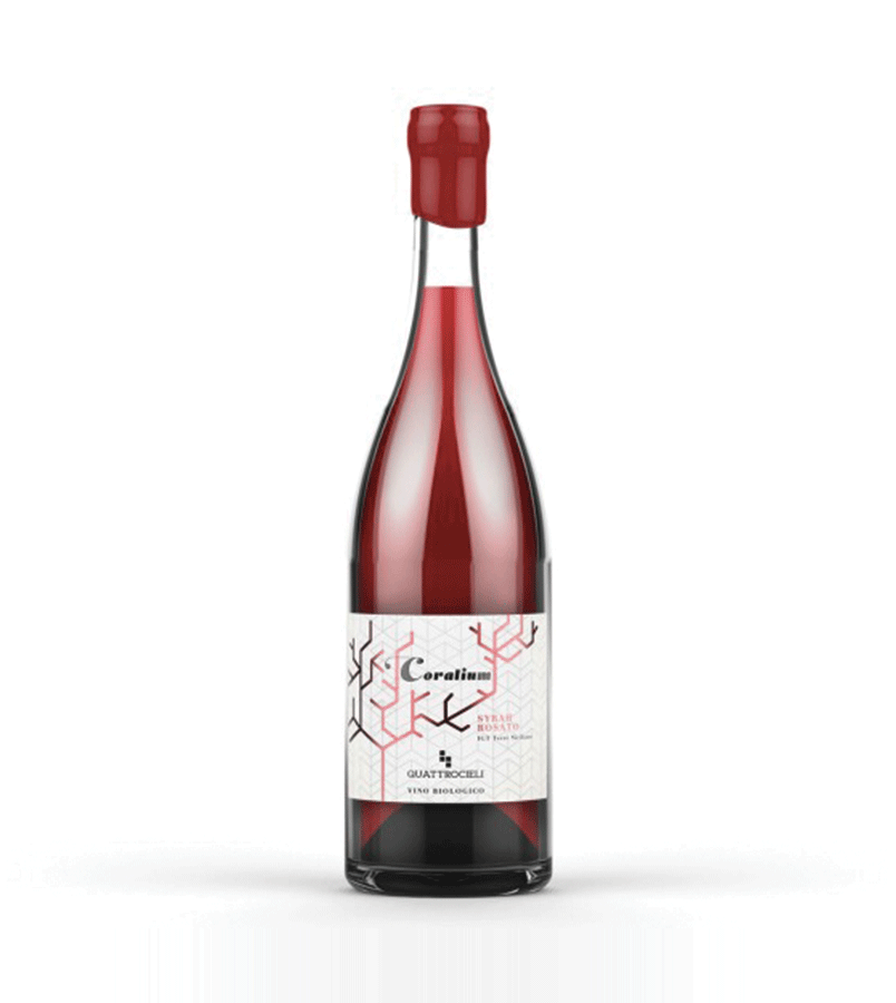 Coralium Syrah Rosato Terre Siciliane IGT 2018 Quattrocieli