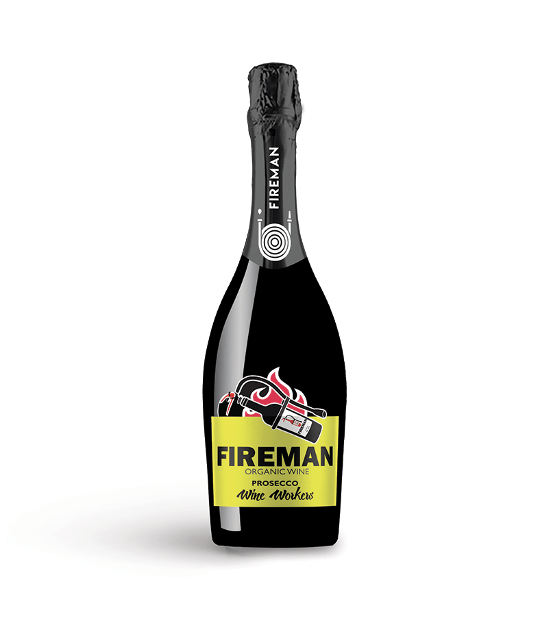 Fireman Prosecco DOC Organic Wine Workers